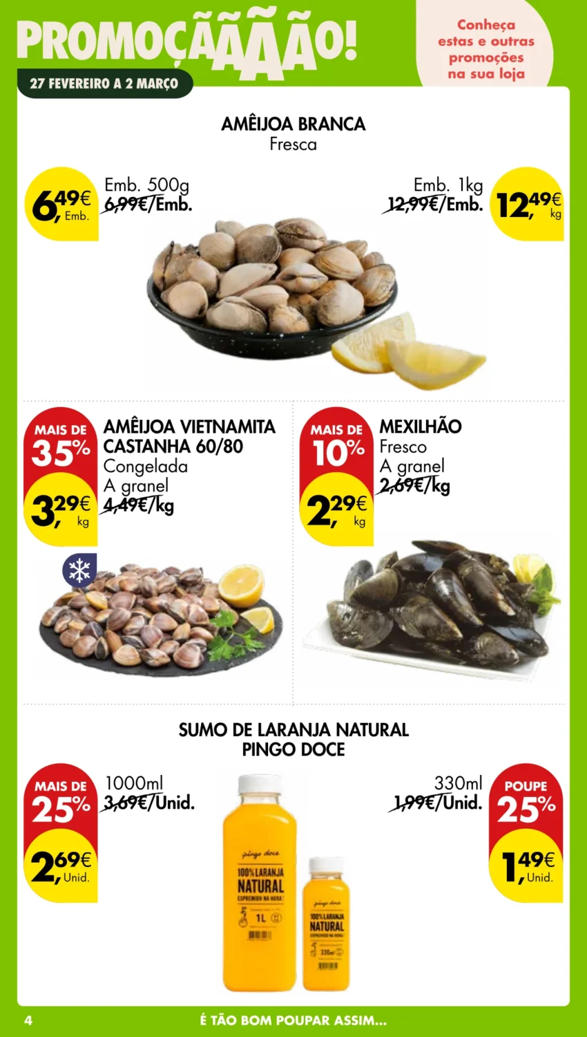 Página do Antevisão Folheto Pingo Doce Fim Semana
