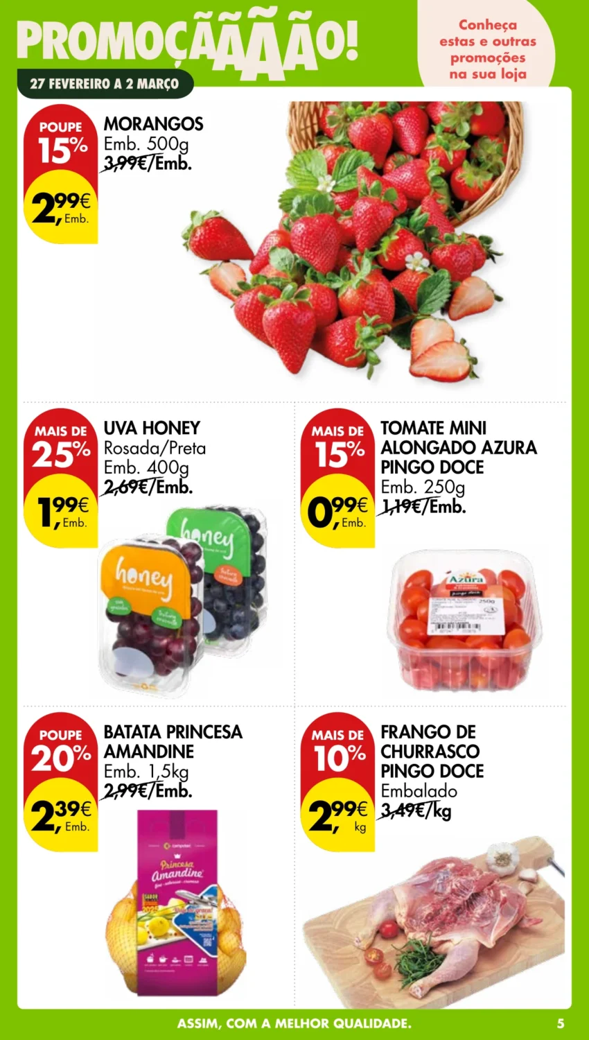 Página do Antevisão Folheto Pingo Doce Fim Semana