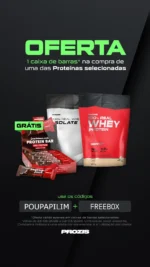 Campanha Prozis – Oferta de caixa de barras na compra de proteínas selecionadas