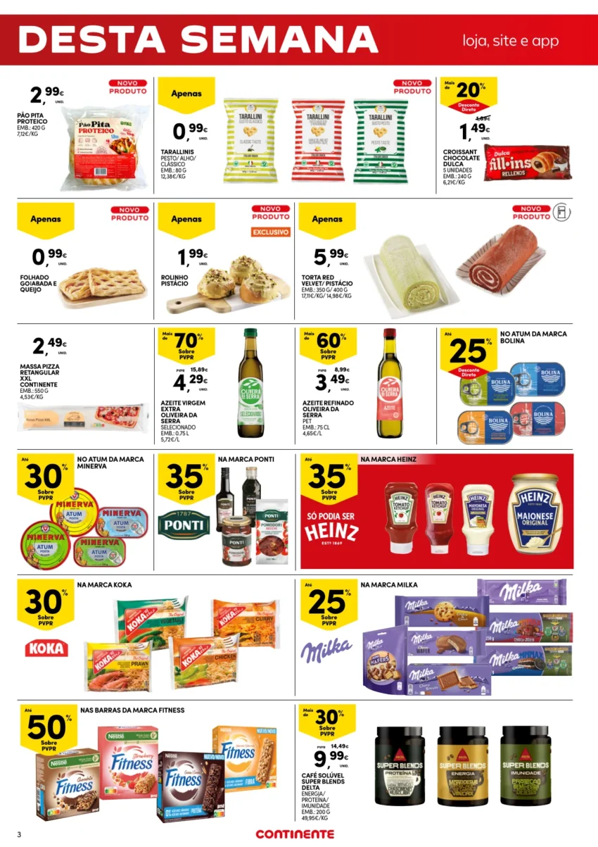 Página do Folheto Continente Fim Semana