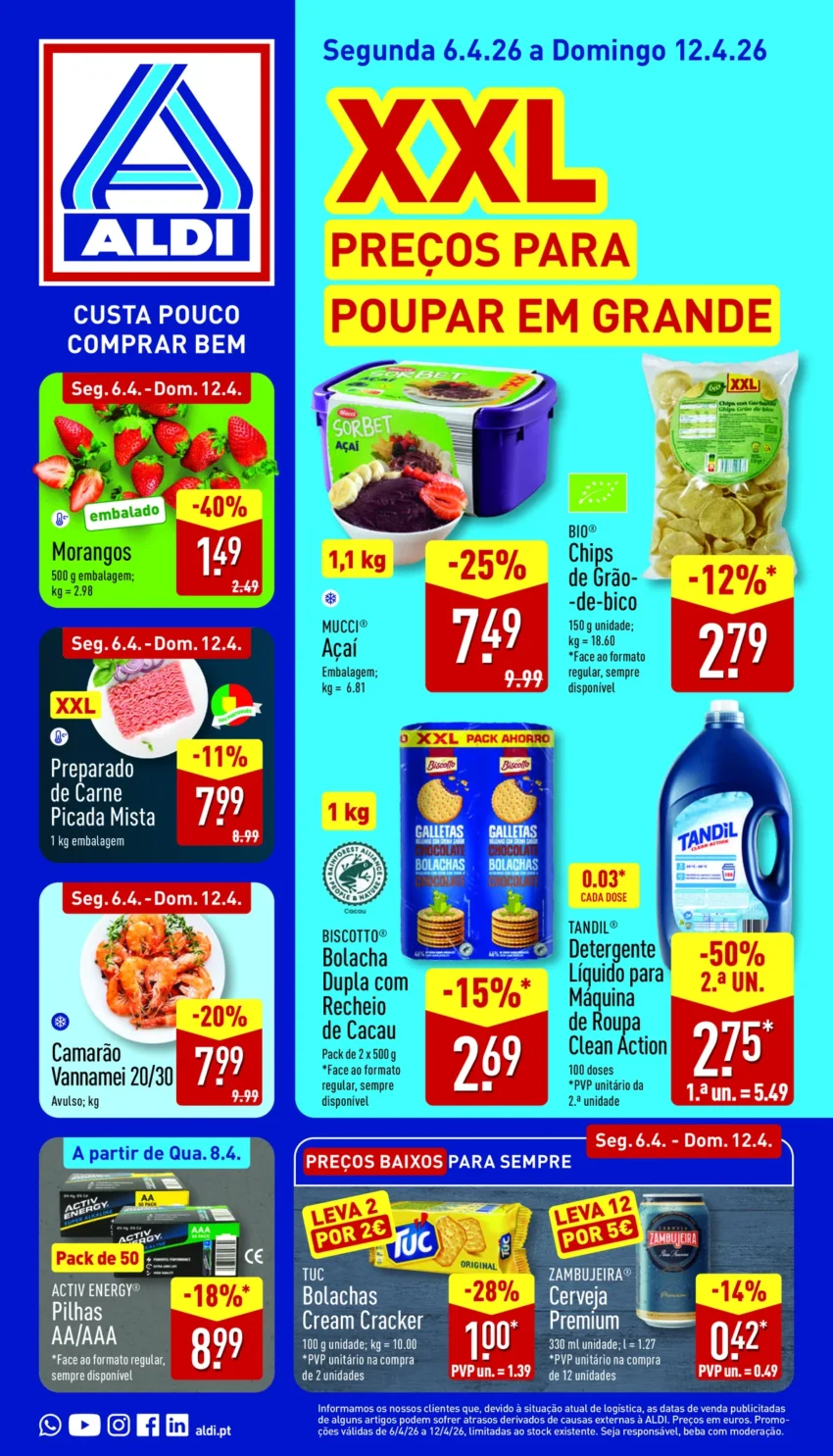 Capa do Antevisão Folheto ALDI