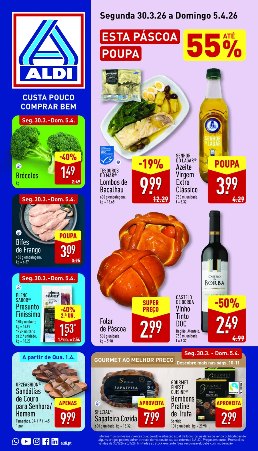Página do Antevisão Folheto ALDI