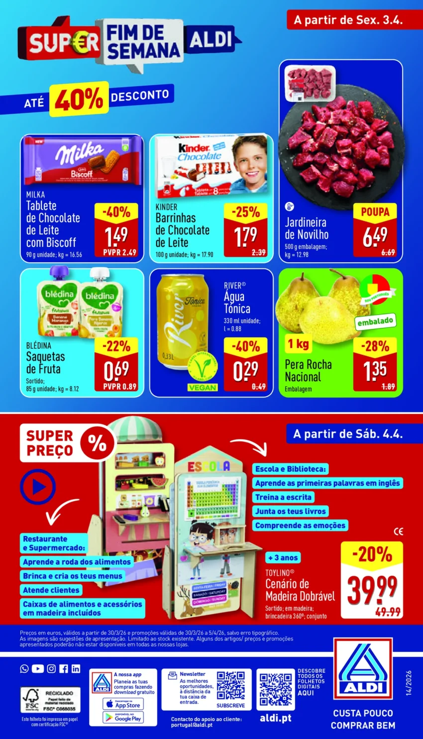 Página do Antevisão Folheto ALDI