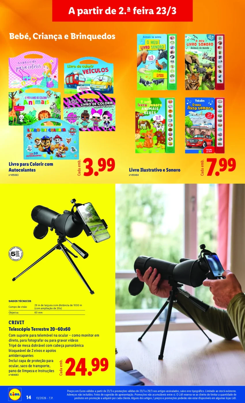 Página do Antevisão Folheto LiDL Novidades