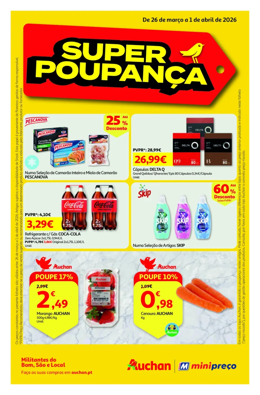 Página 1 do Folheto Auchan