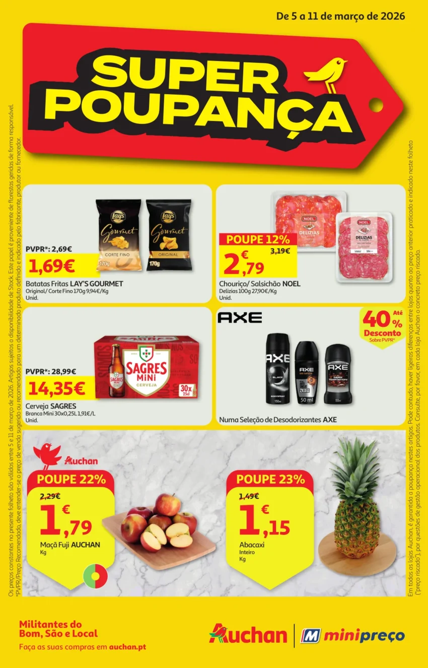 Página do Folheto Auchan