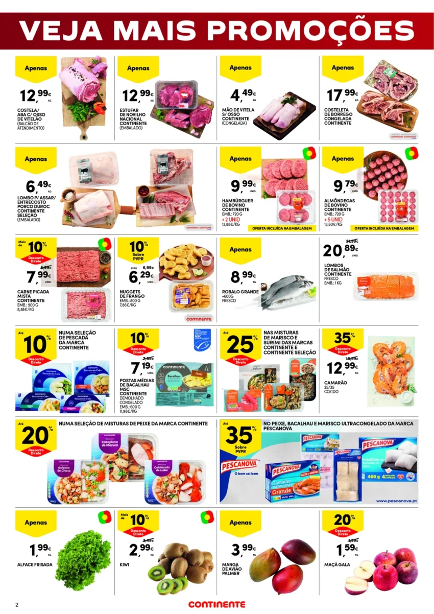 Página do Folheto Continente Fim Semana