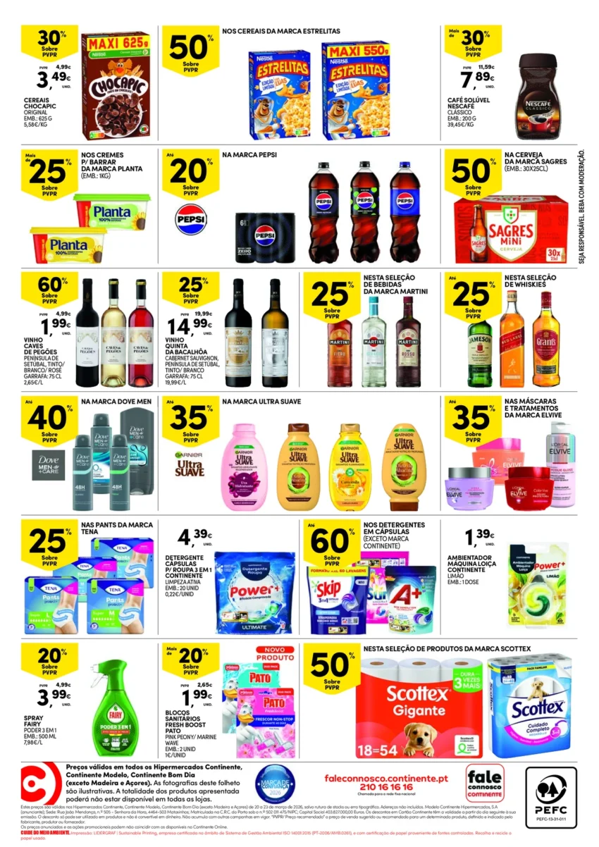 Página do Folheto Continente Fim Semana