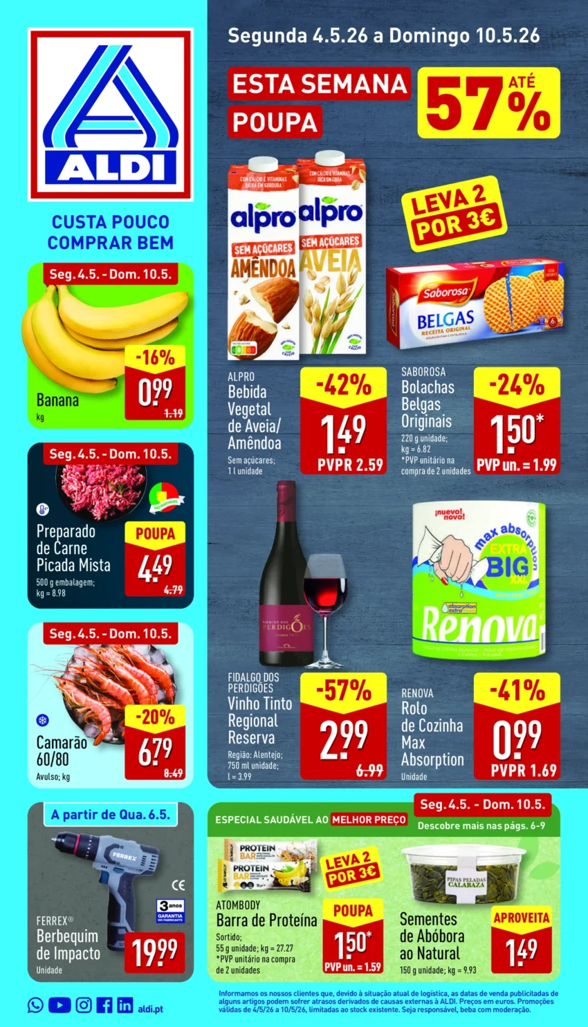 Capa do Antevisão Folheto ALDI