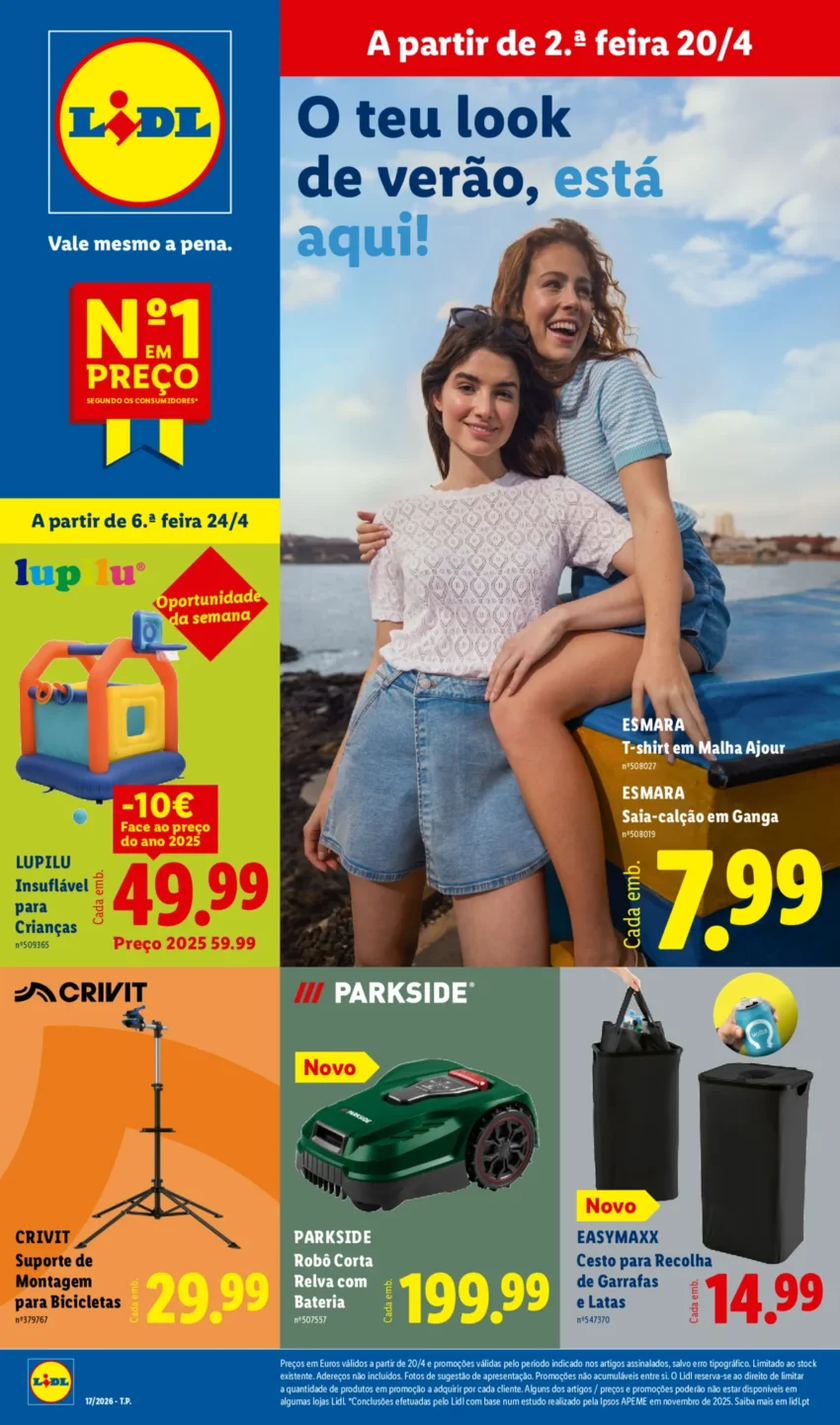 Capa do Antevisão Folheto LiDL Novidades