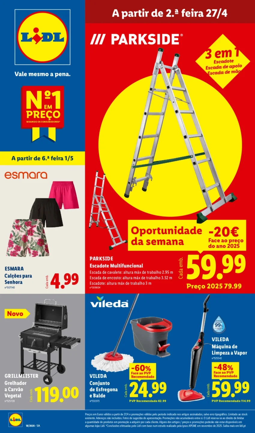 Capa do Antevisão Folheto LiDL Novidades