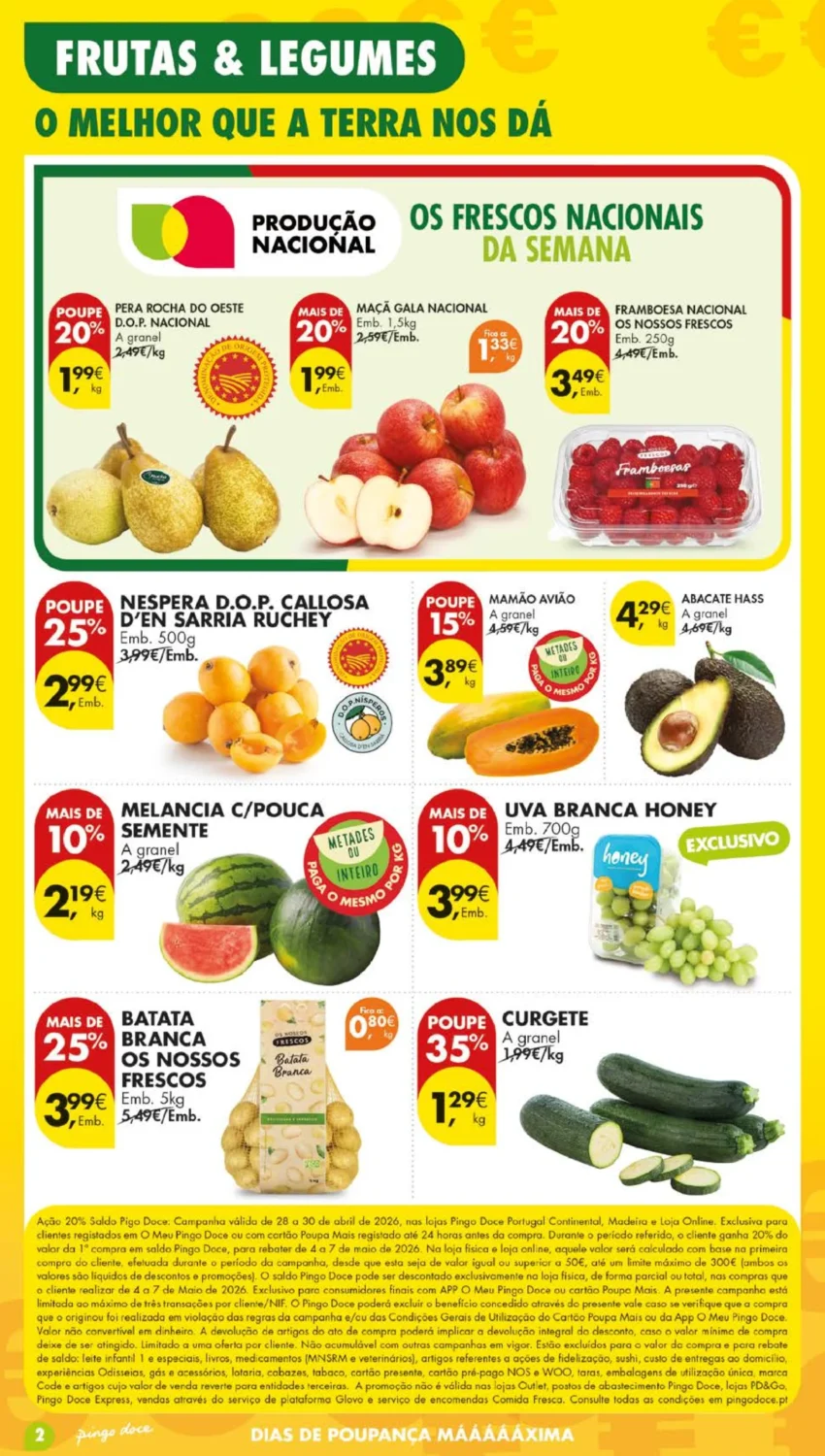 Página 2 do Antevisão Folheto Pingo Doce