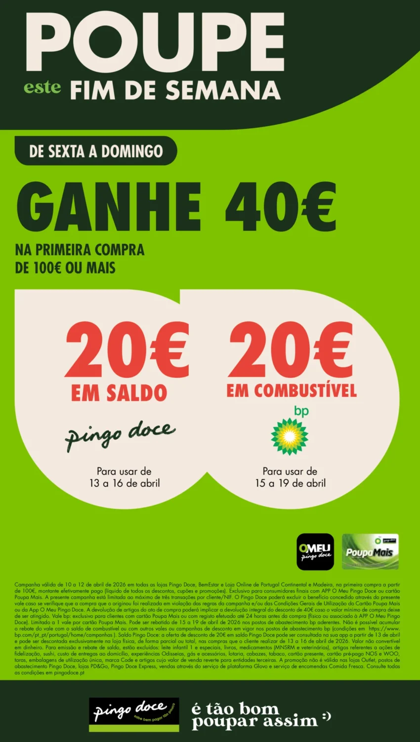 Capa do Antevisão Folheto Pingo Doce Fim Semana