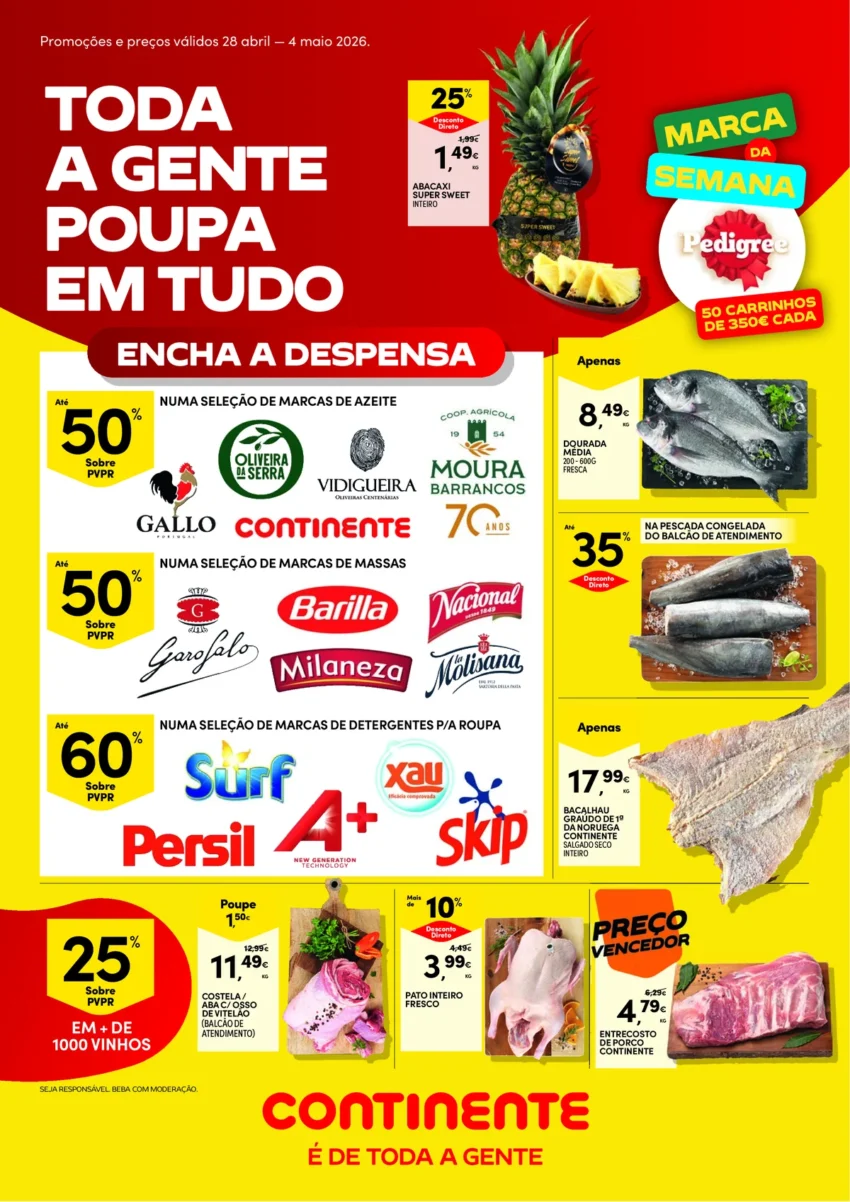 Capa do Folheto Continente