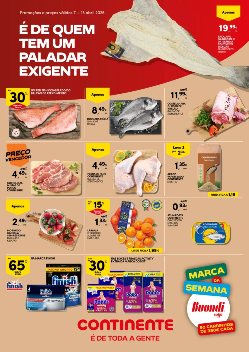 Capa do Folheto Continente