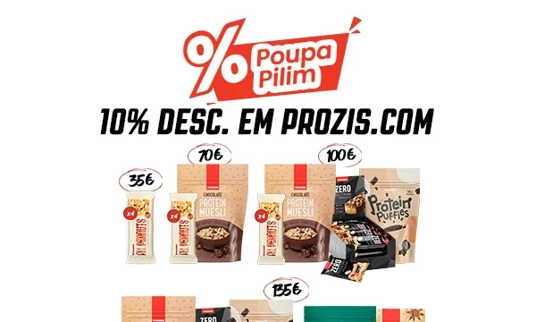 Campanha Prozis 10% desconto direto e produtos de oferta – Maio 2026