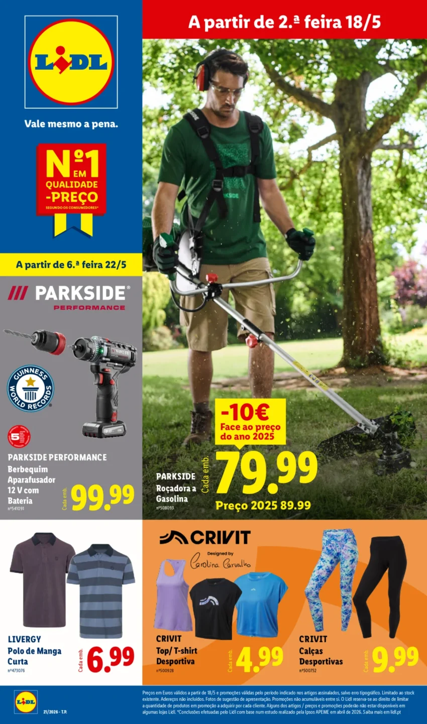 Capa do Antevisão Folheto LiDL Novidades
