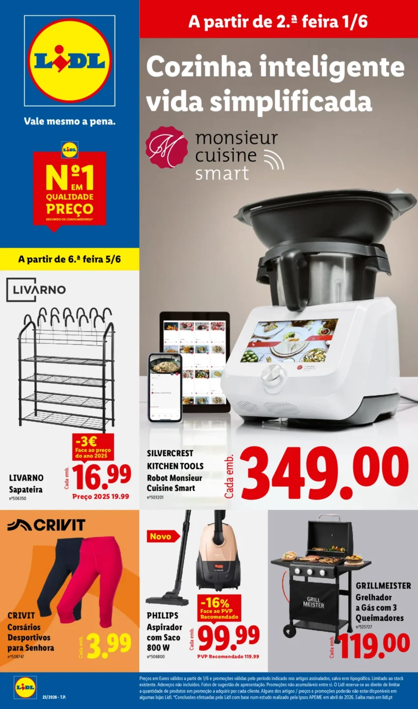 Capa do Antevisão Folheto LiDL Novidades