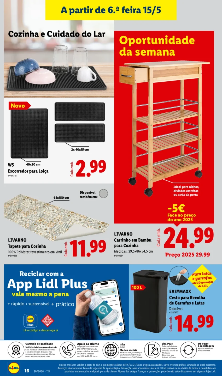 Página 16 do Antevisão Folheto LiDL Novidades