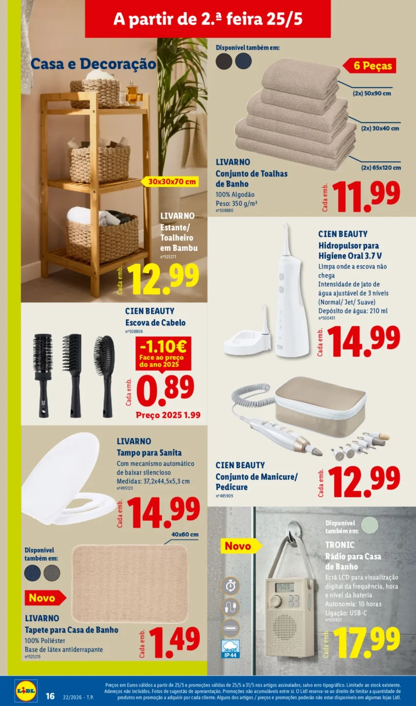Página 16 do Antevisão Folheto LiDL Novidades