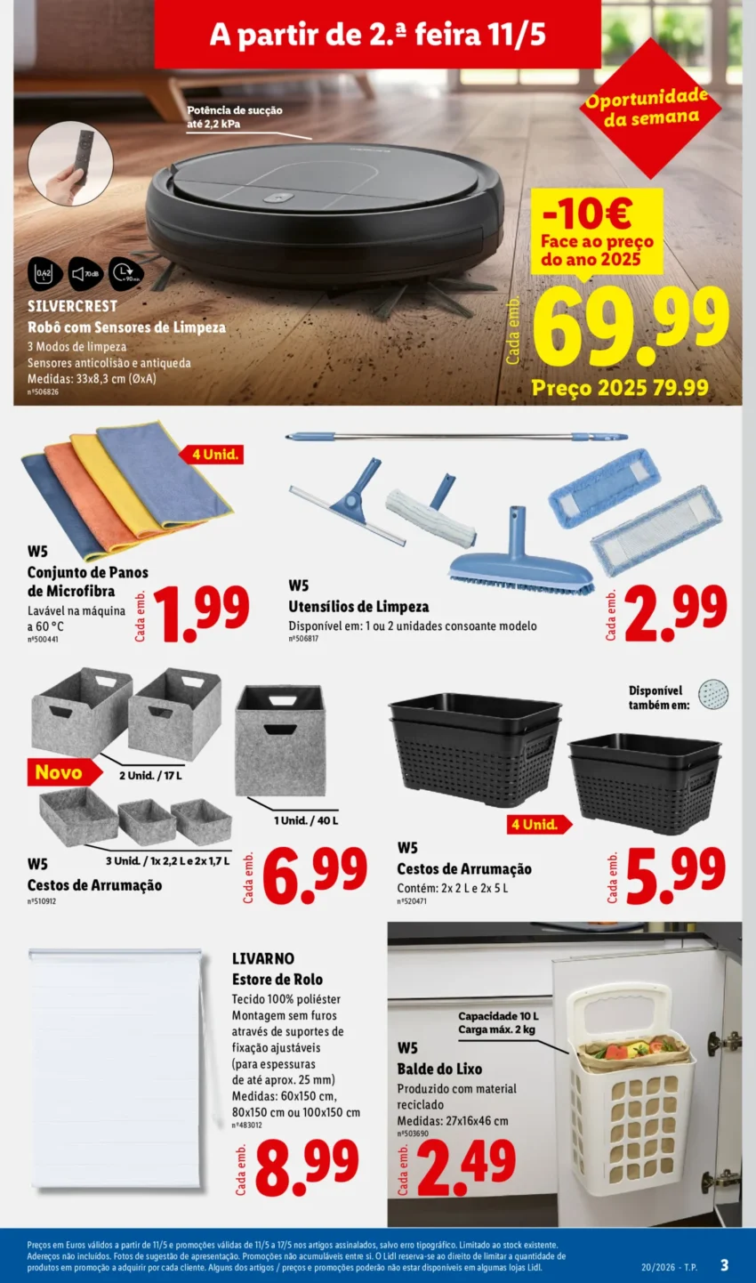 Página 3 do Antevisão Folheto LiDL Novidades