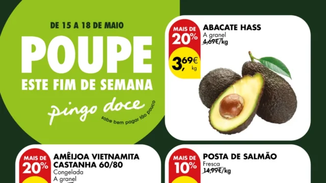Antevisão Folheto Pingo Doce fim-de-semana (15 a 18 maio)