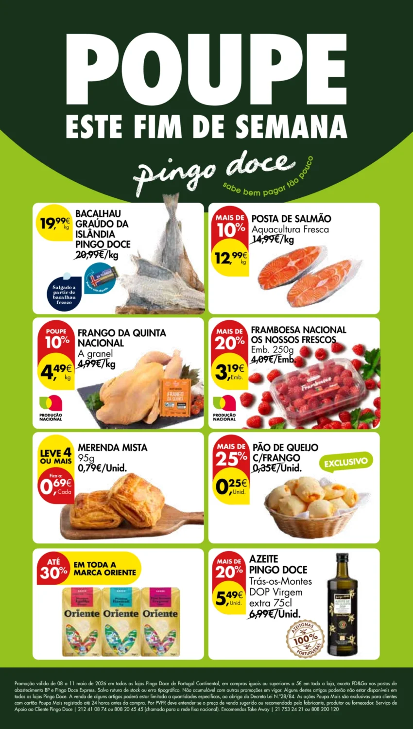 Capa do Antevisão Folheto Pingo Doce Fim Semana