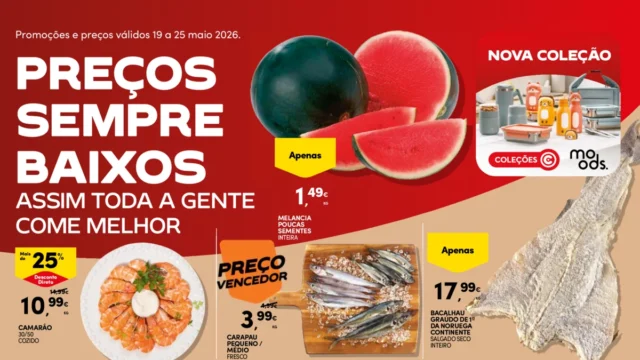Folheto Continente (19 a 25 maio)