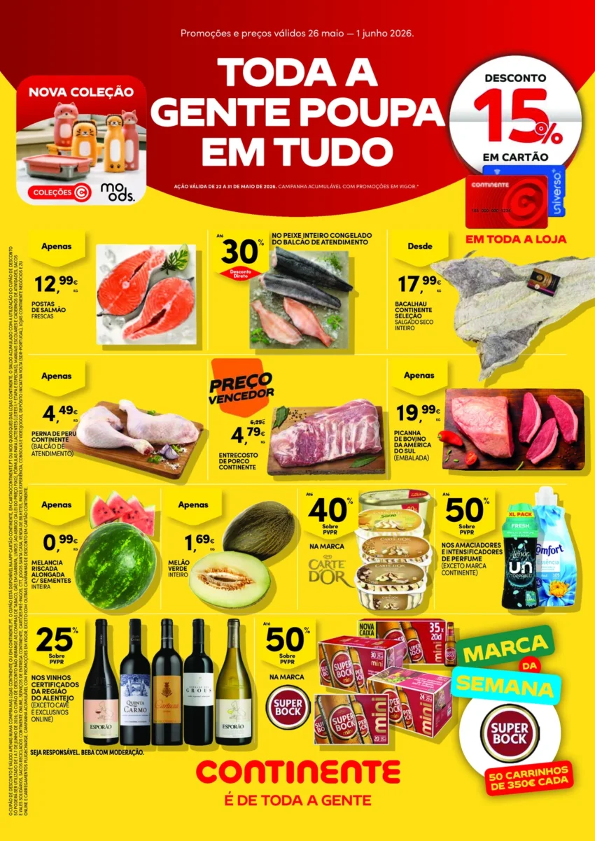 Página 1 do Folheto Continente