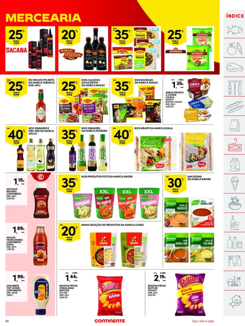 Página 23 do Folheto Continente