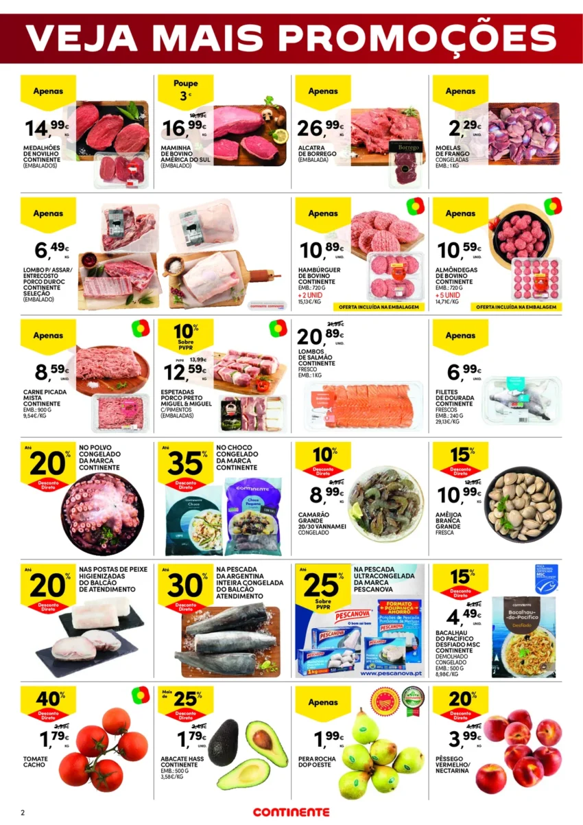 Página 2 do Folheto Continente Fim Semana