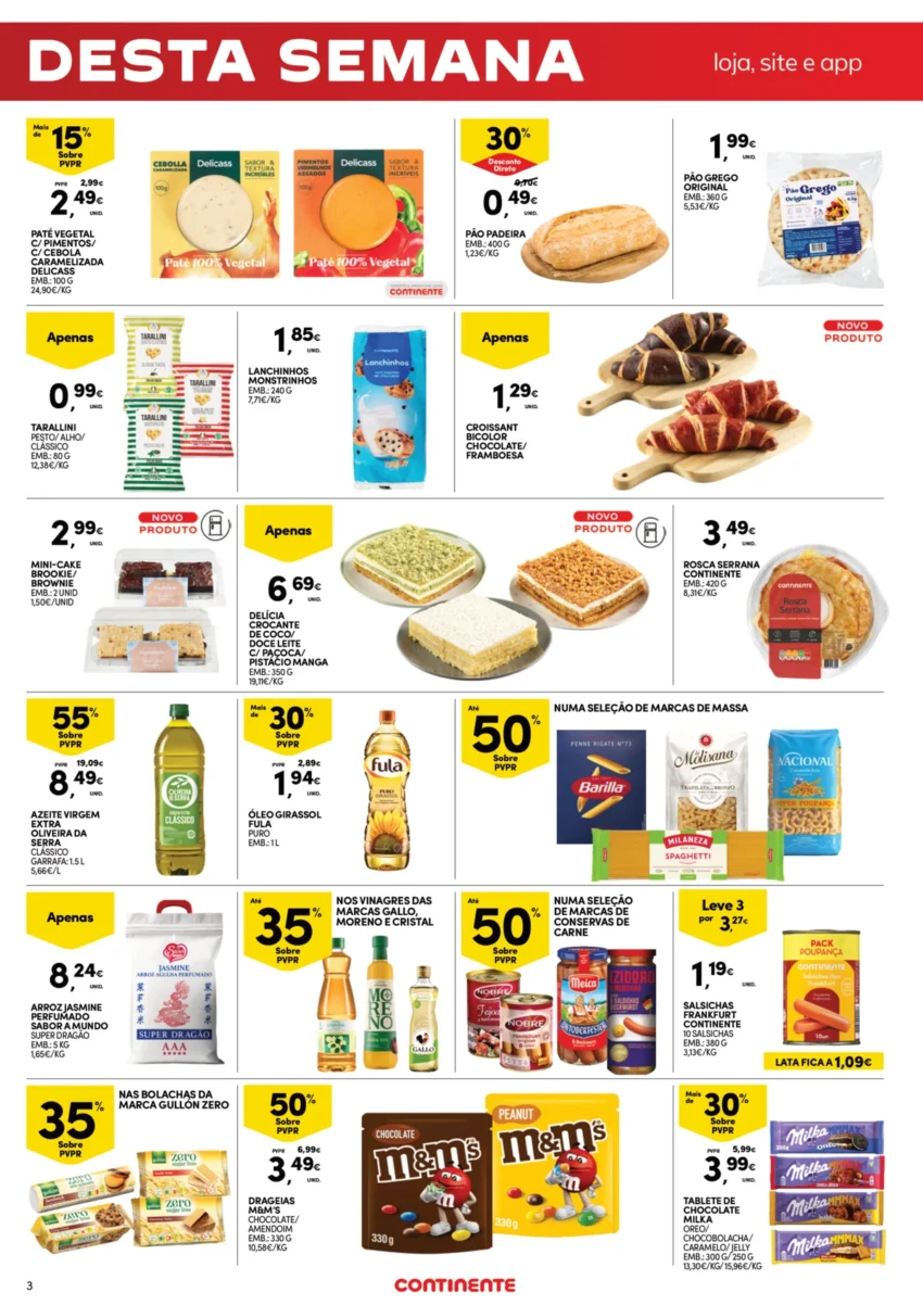 Página 3 do Folheto Continente Fim Semana