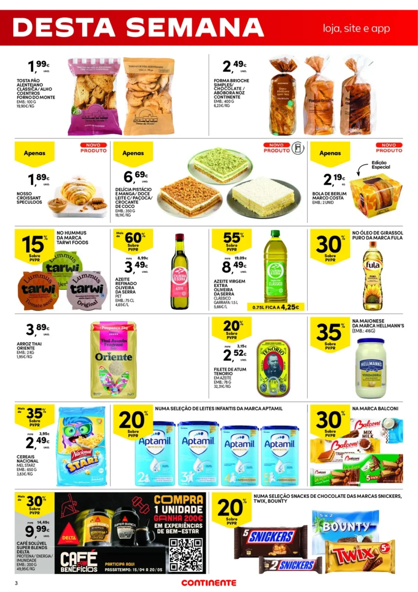 Página 3 do Folheto Continente Fim Semana