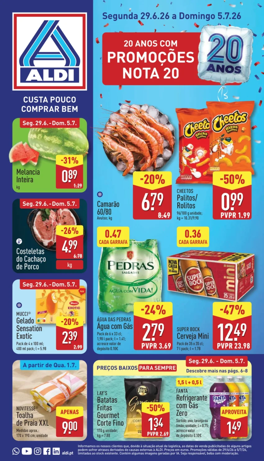 Antevisão Folheto ALDI (29 junho a 5 julho)