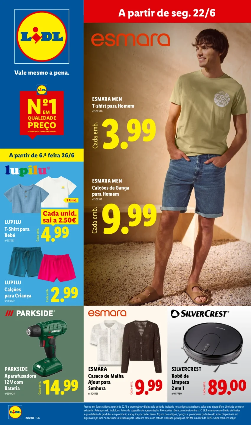 Página 1 do Antevisão Folheto LiDL Novidades