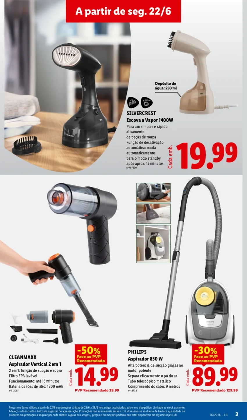 Página 3 do Antevisão Folheto LiDL Novidades