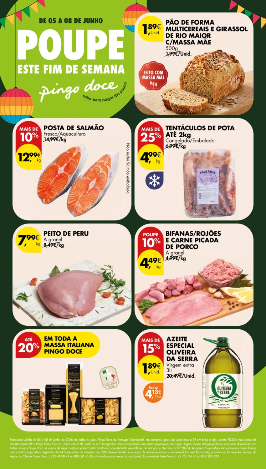 Capa do Antevisão Folheto Pingo Doce Fim Semana