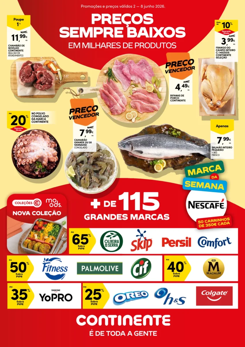 Página 1 do Folheto Continente
