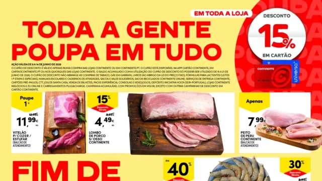 Folheto Continente fim-de-semana (12 a 15 junho)