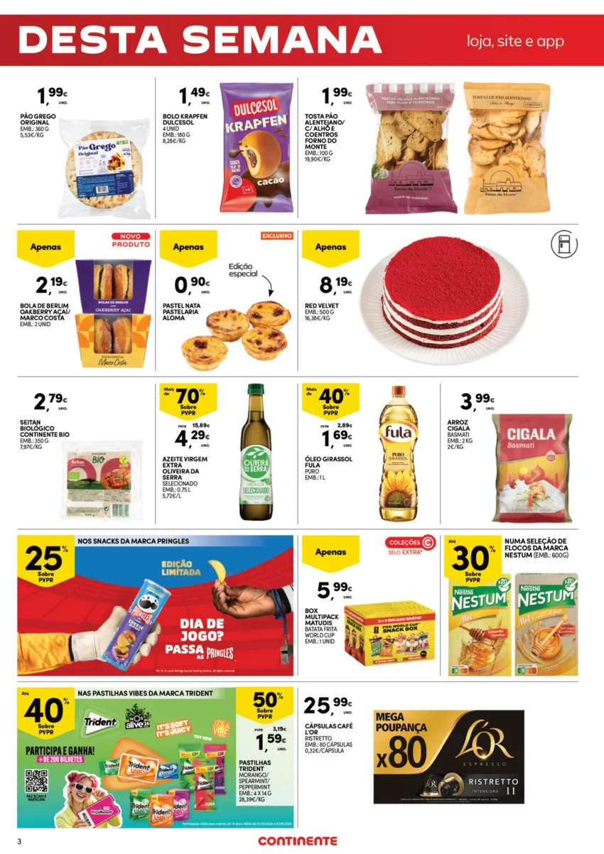 Página 3 do Folheto Continente Fim Semana