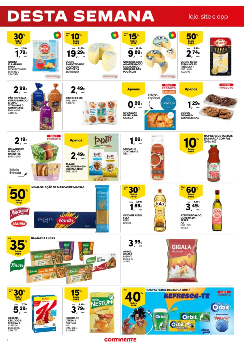 Página 3 do Folheto Continente Fim Semana
