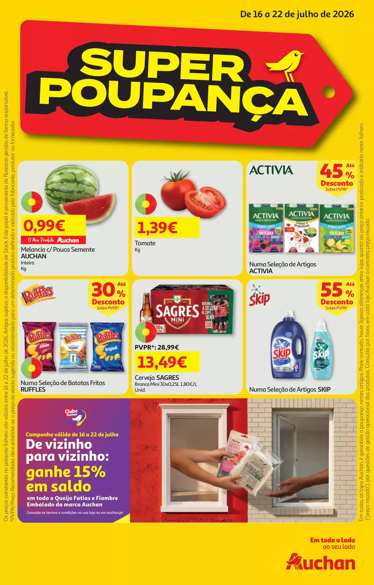 Antevisão Folheto Auchan (16 a 22 julho)