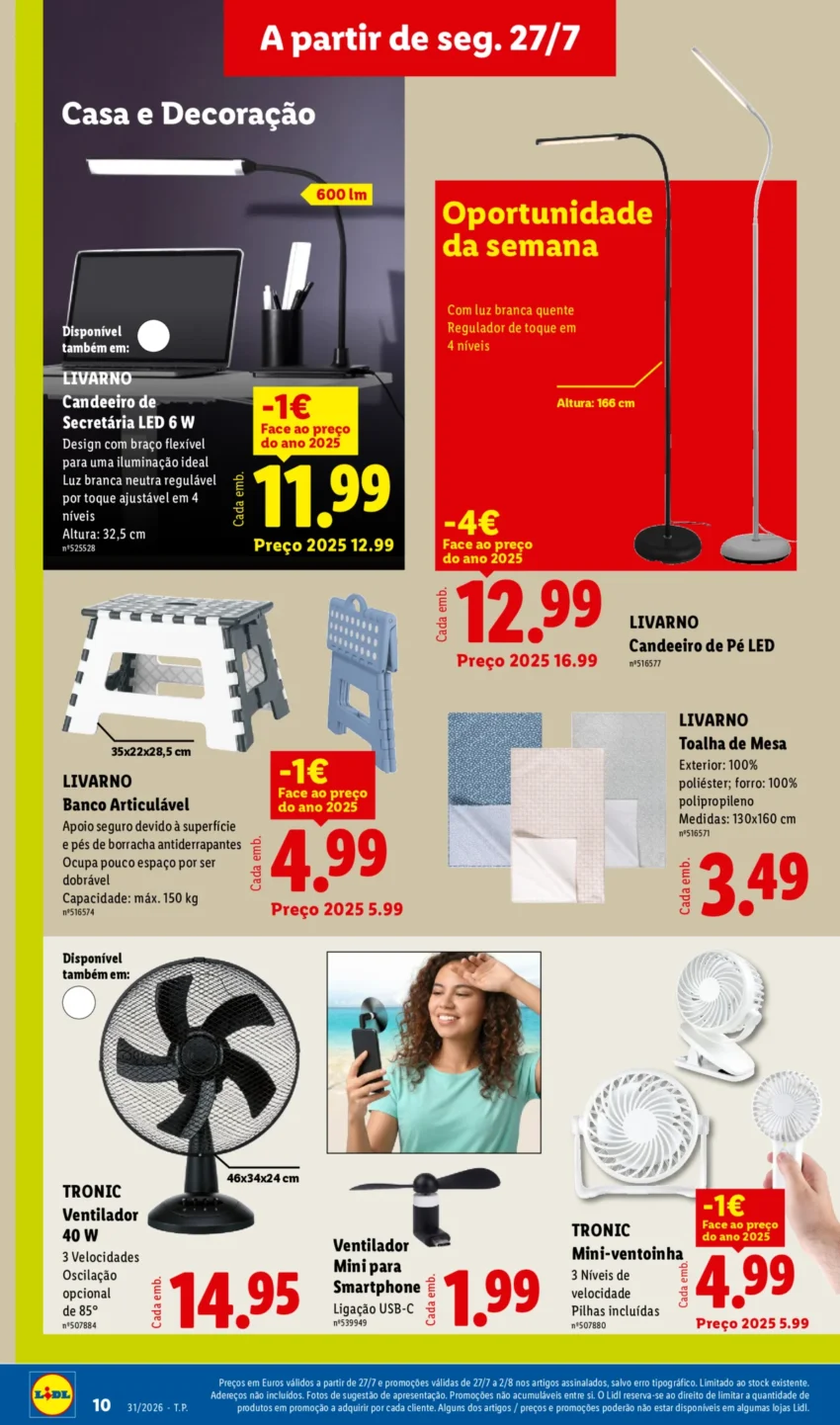 Página 10 do Antevisão Folheto LiDL Novidades