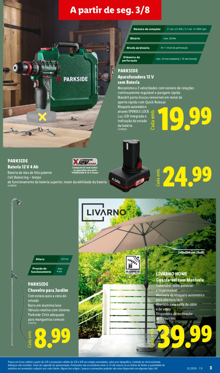 Página 3 do Antevisão Folheto LiDL Novidades