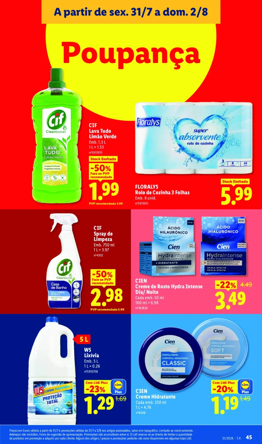Página 45 do Antevisão Folheto LiDL Promoções