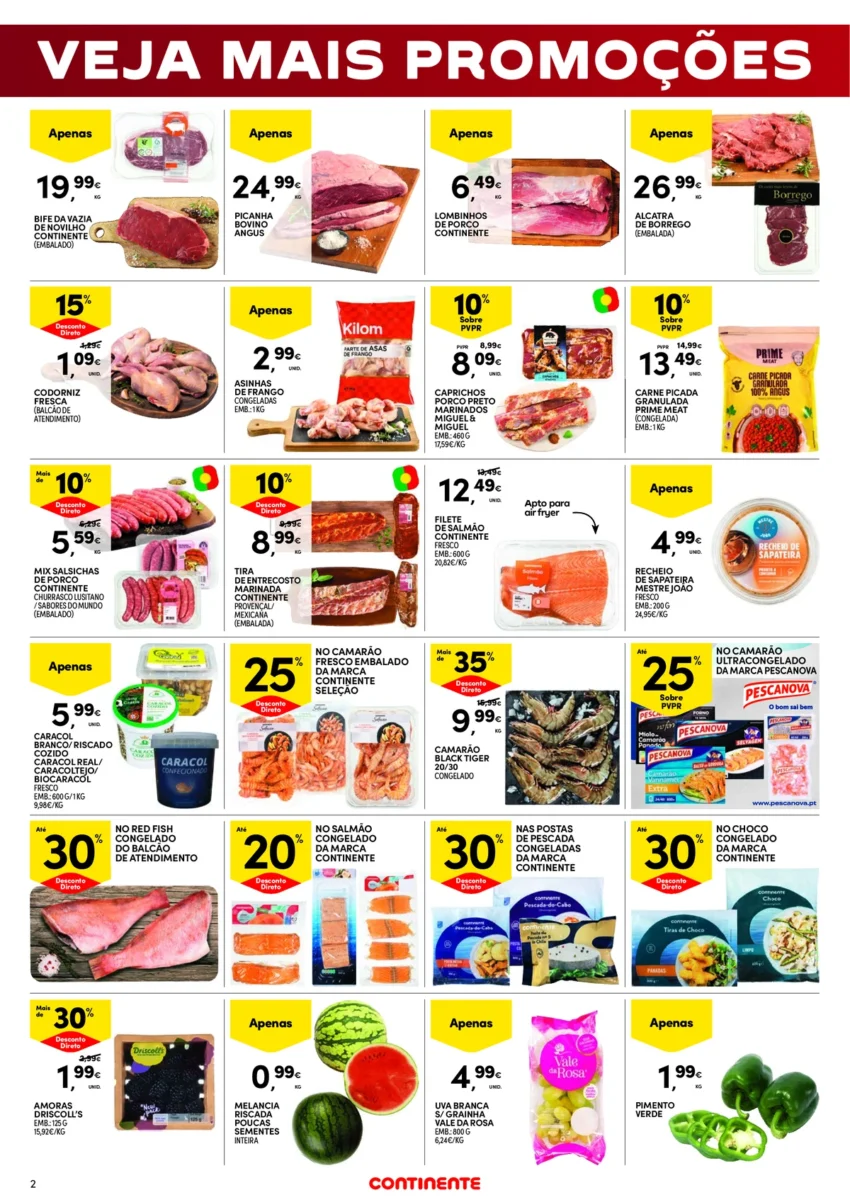 Página 2 do Folheto Continente Fim De Semana