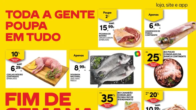 Folheto Continente fim-de-semana (31 julho a 3 agosto)