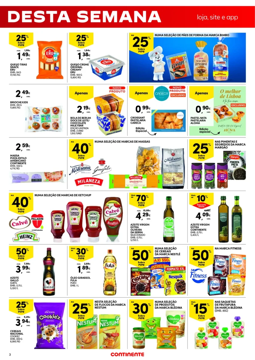 Página 3 do Folheto Continente Fim Semana