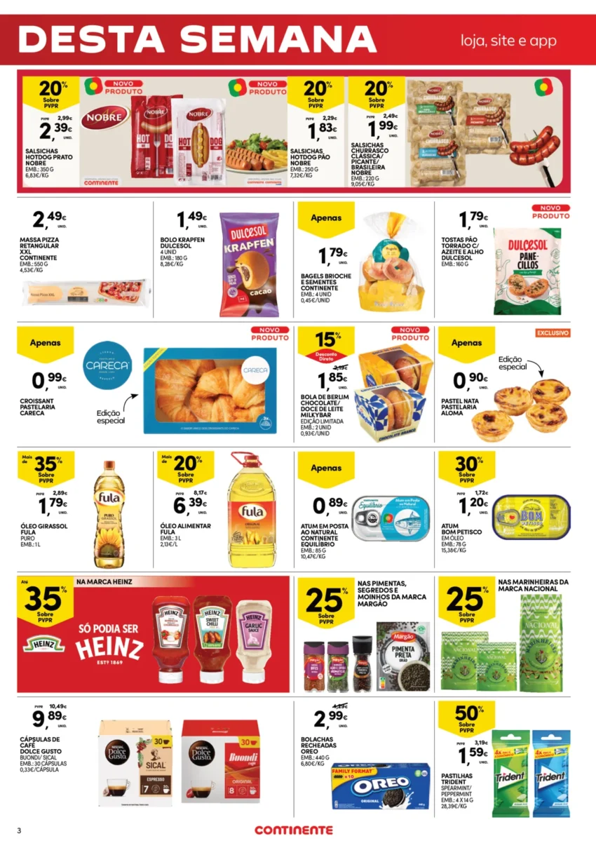 Página 3 do Folheto Continente Fim Semana