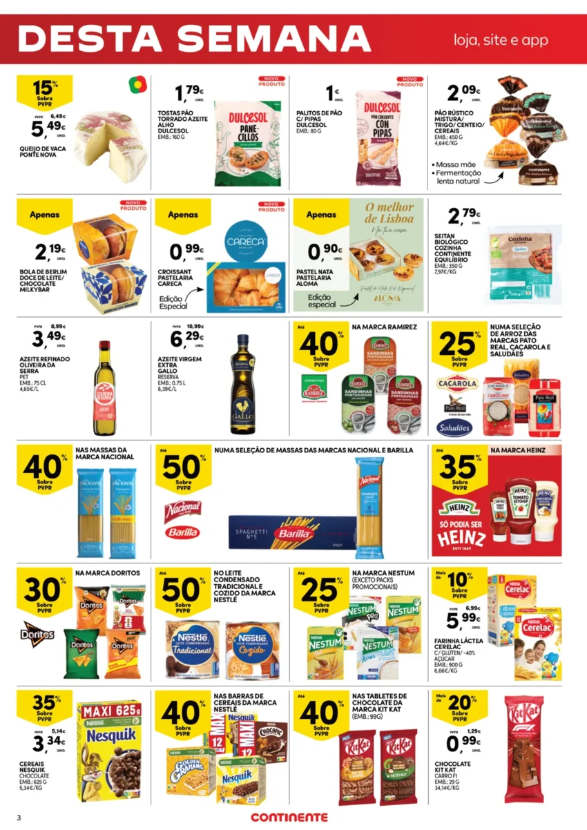 Página 3 do Folheto Continente Fim Semana